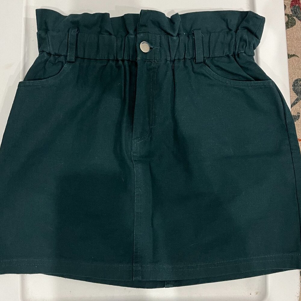 Green Mini Skirt